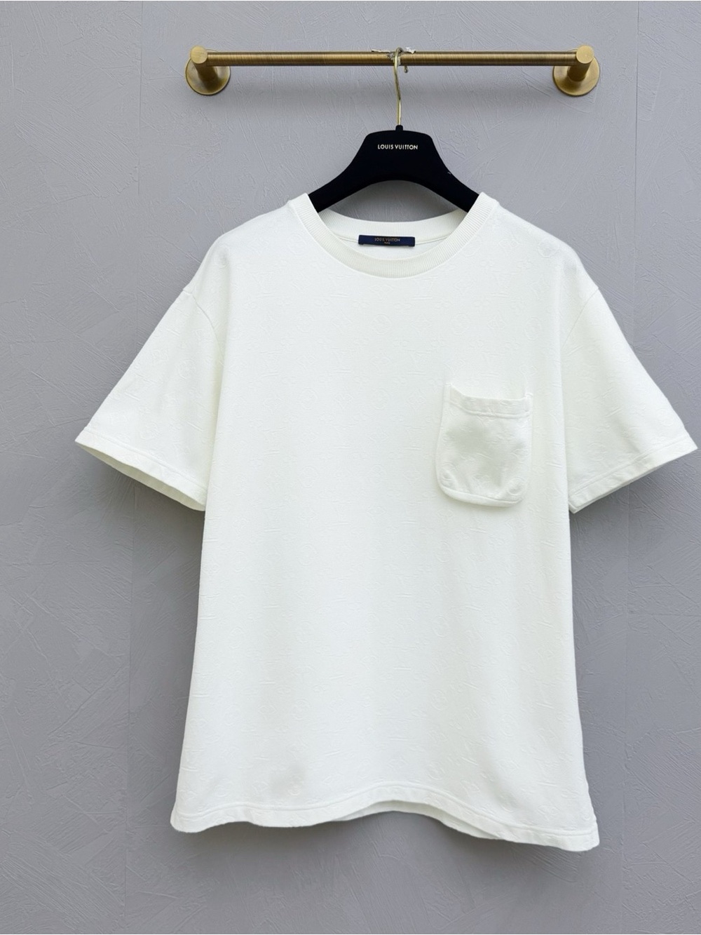 Louis Vuitton White Short-Sleeve Pocket Tee